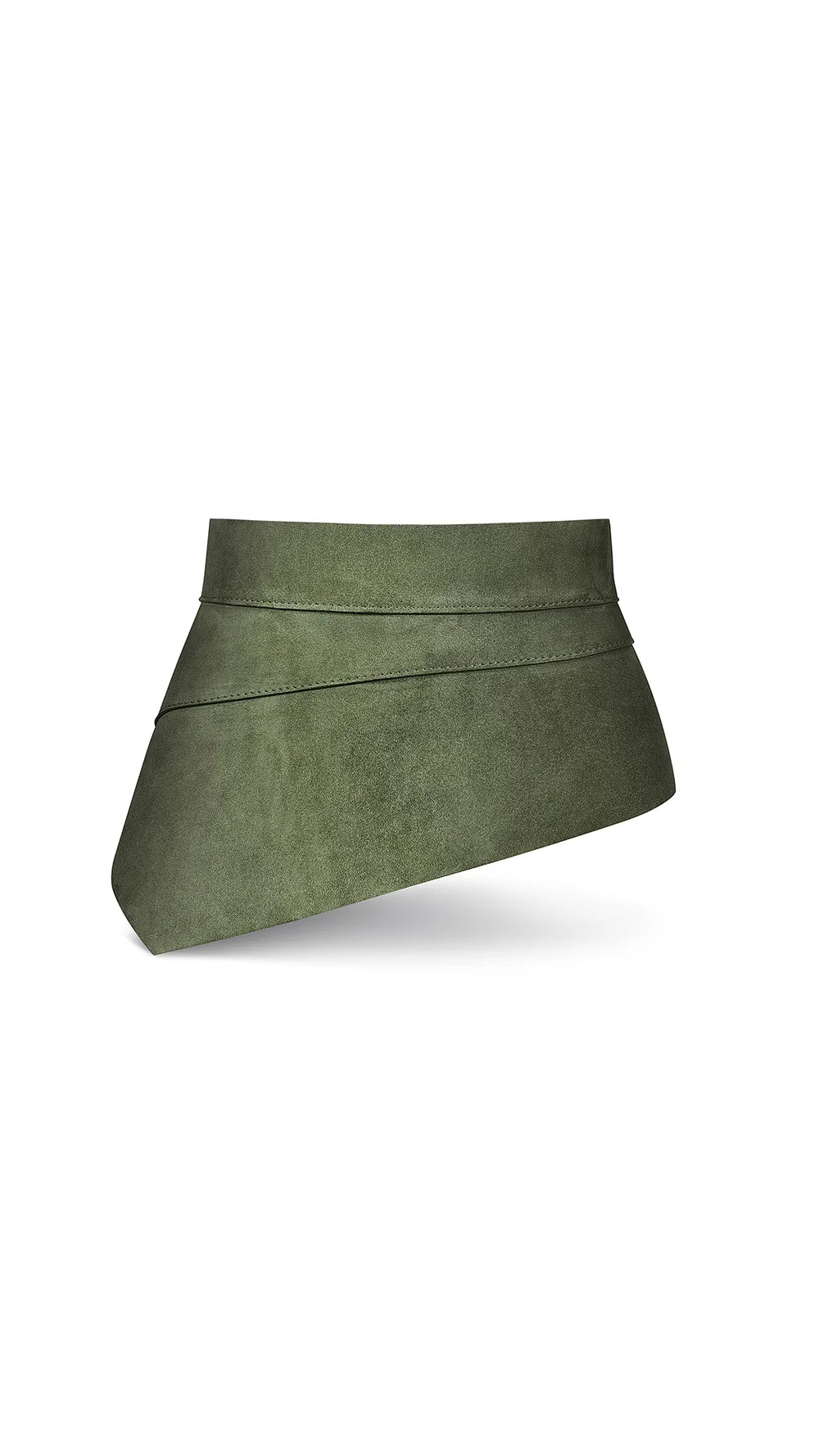 Olive Suede Basque Belt