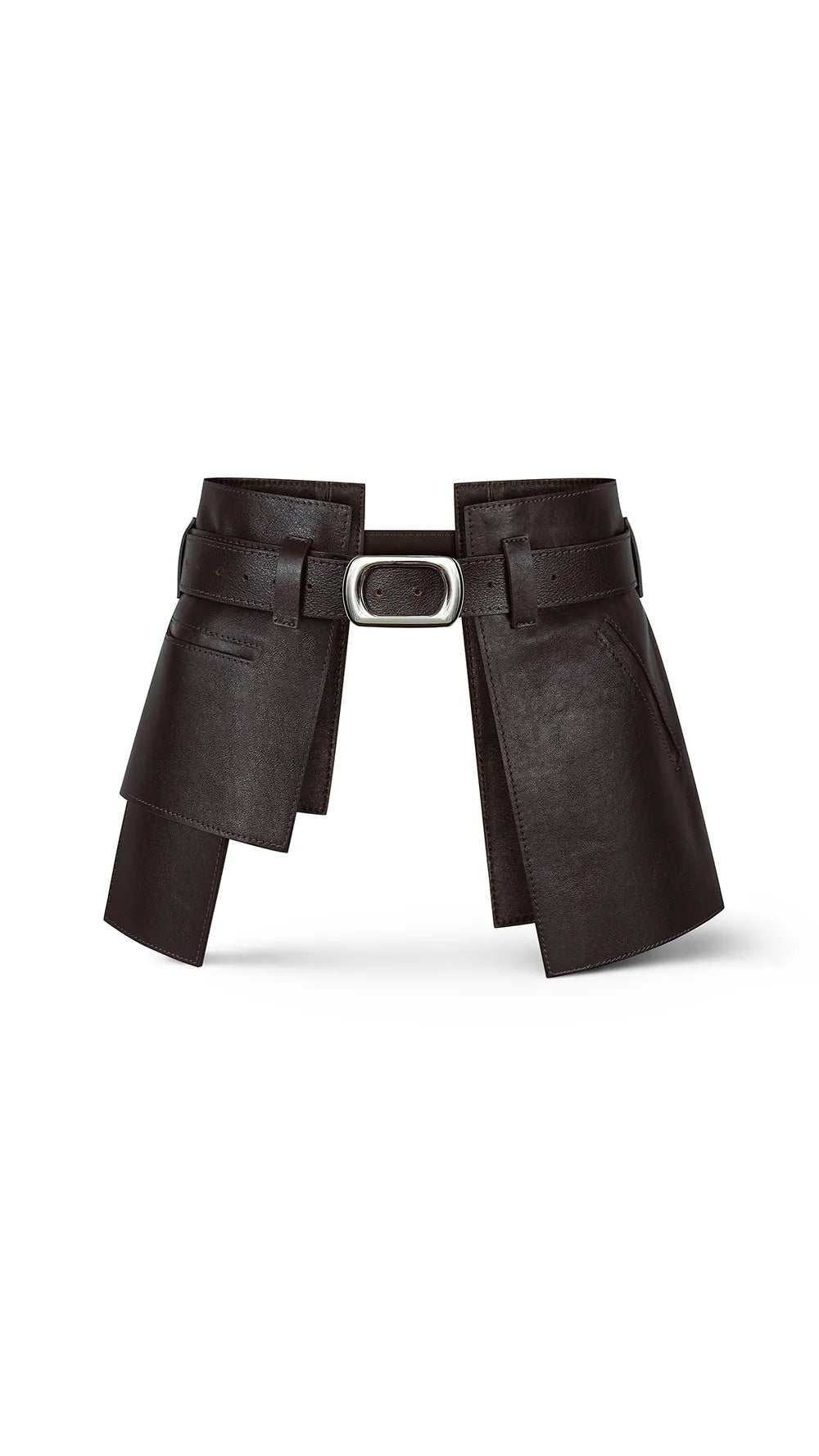 Brown Leather Basque Belt