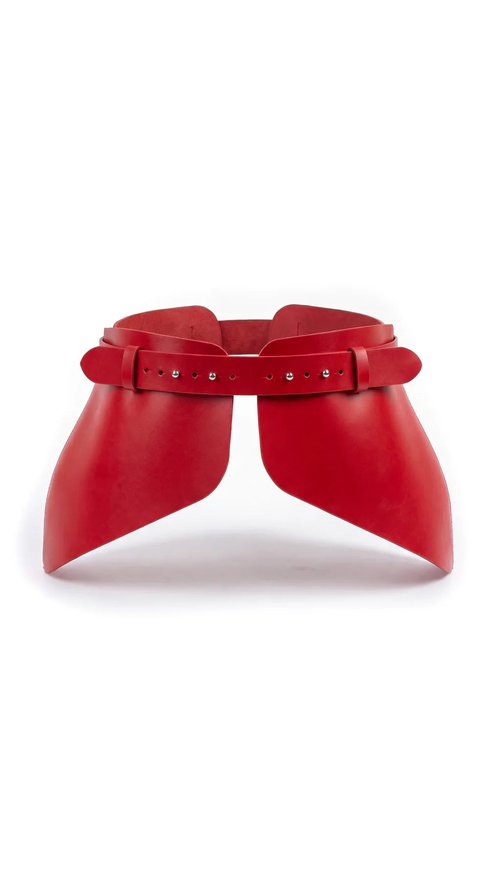 Red Leather Basque Belt