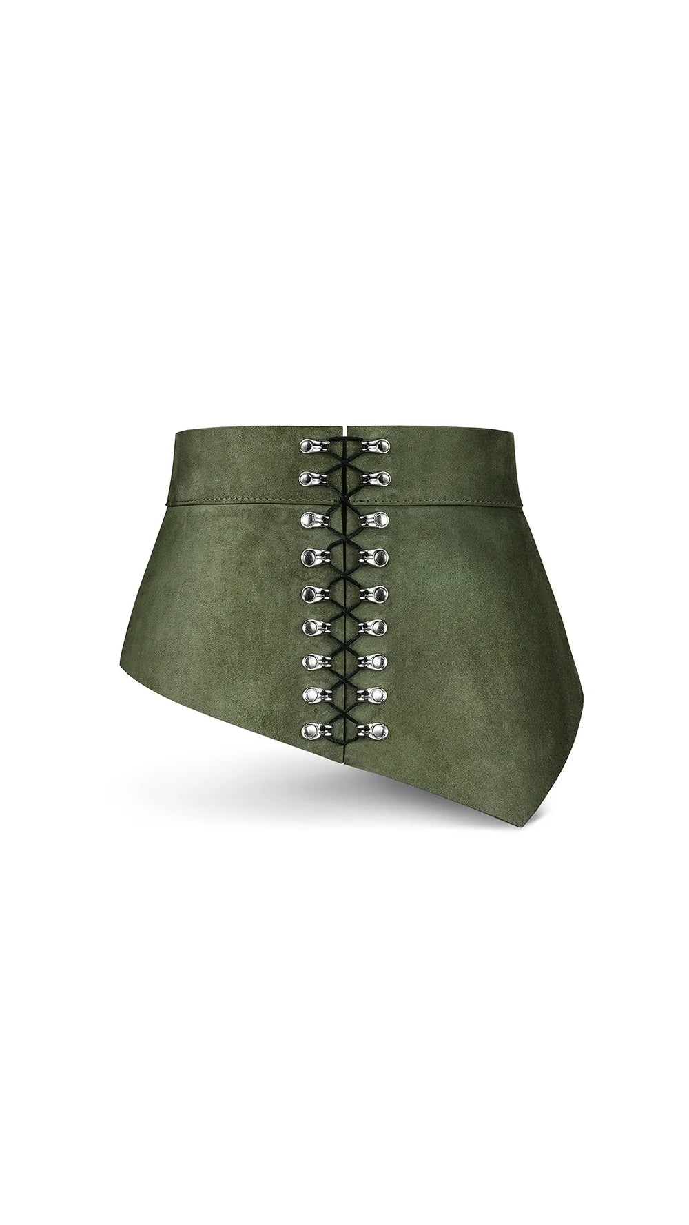 Olive Suede Basque Belt