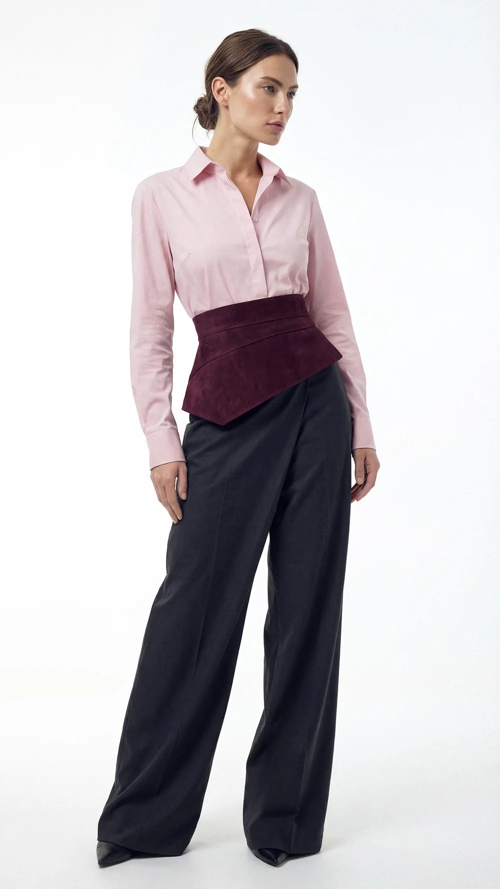 Marsala Suede Basque Belt