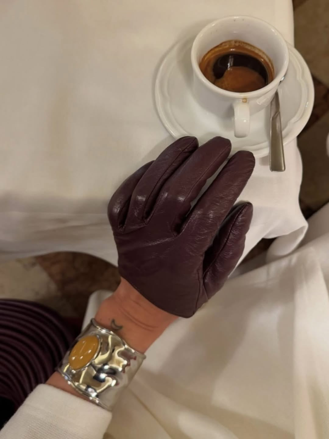 Leather Brown Gloves