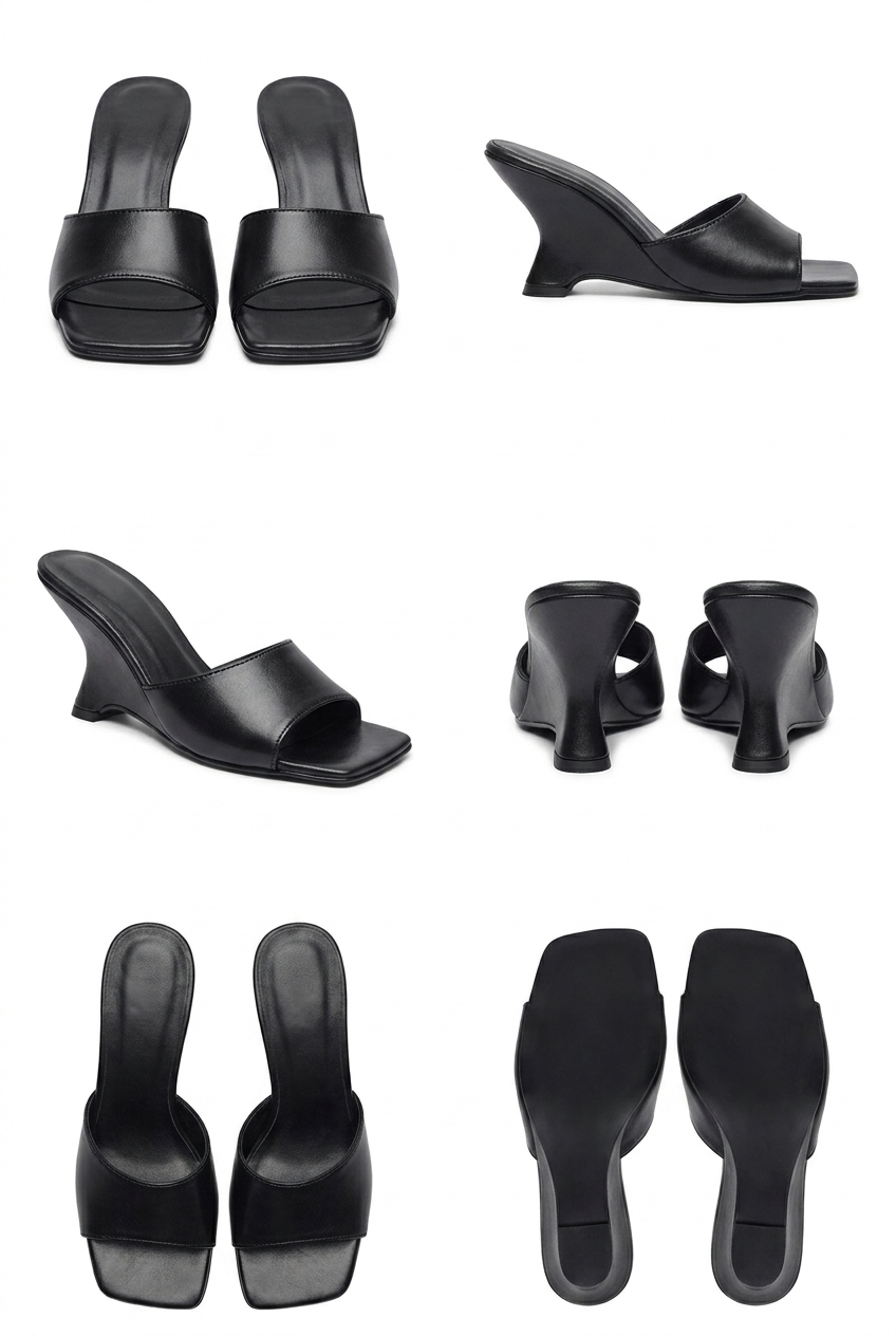 Amelia Black Mules