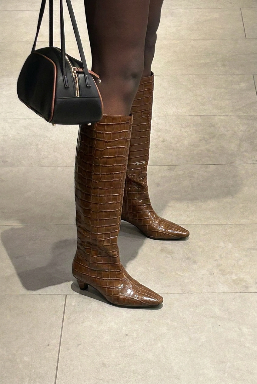 Heeled boots Milano Croco