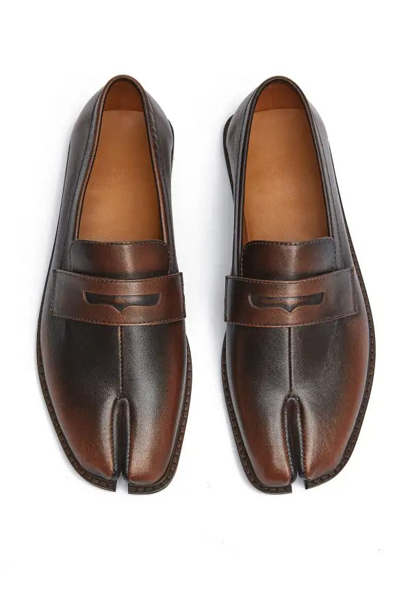 858925 Tabi loafers Bronze
