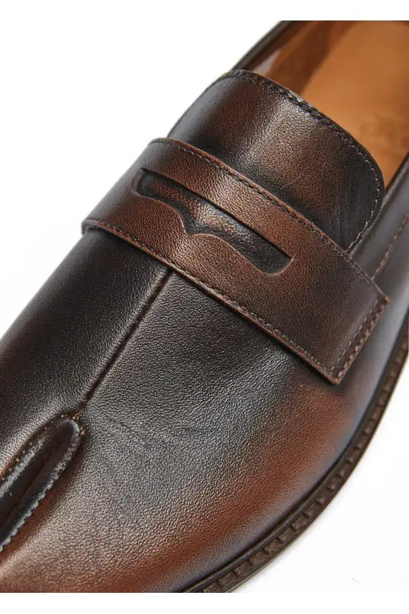 858925 Tabi loafers Bronze