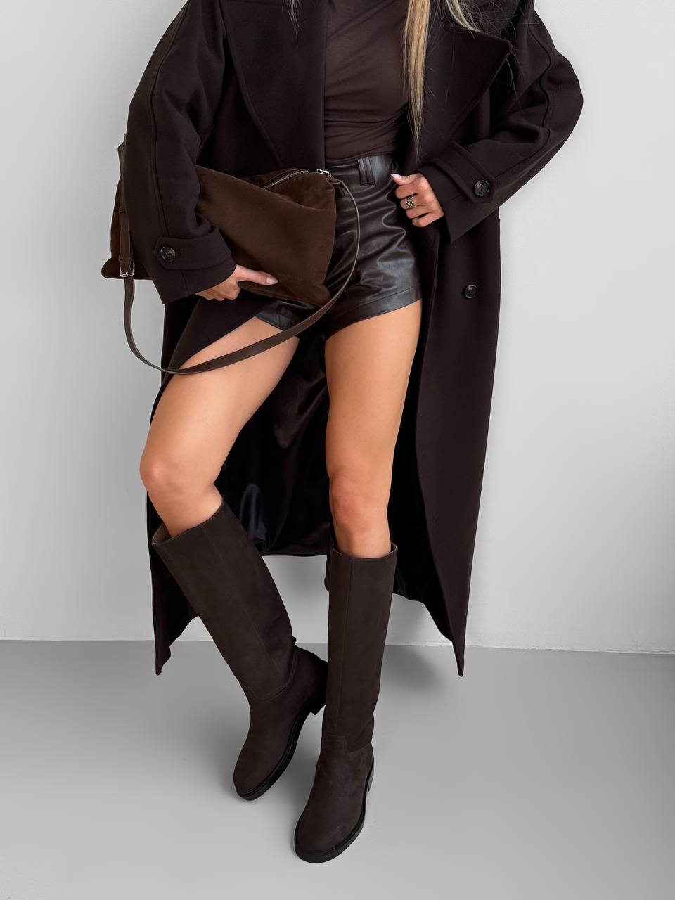 Brown high boots Sonata