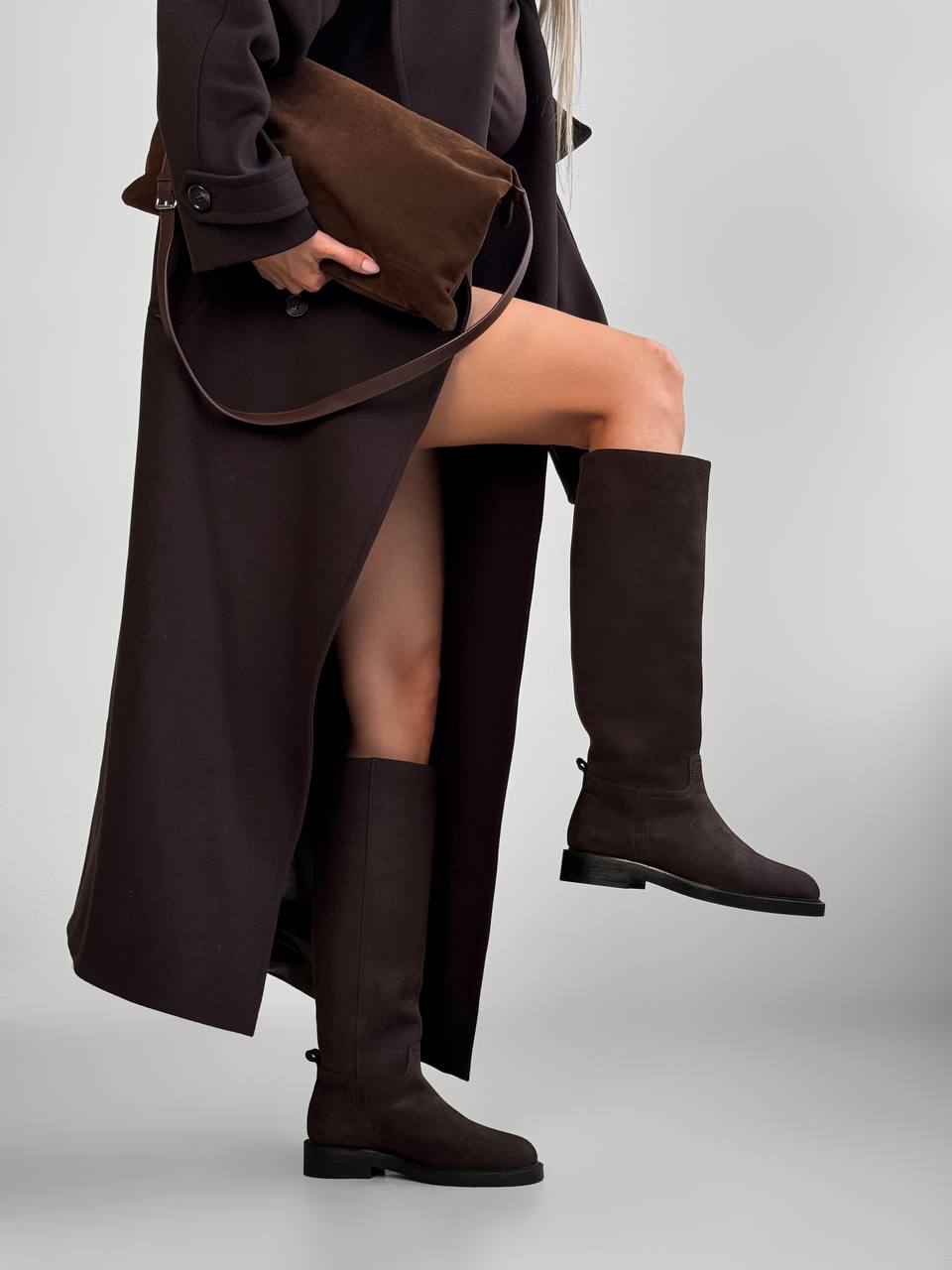 Brown high boots Sonata