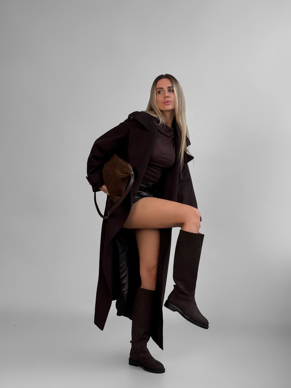 Brown high boots Sonata