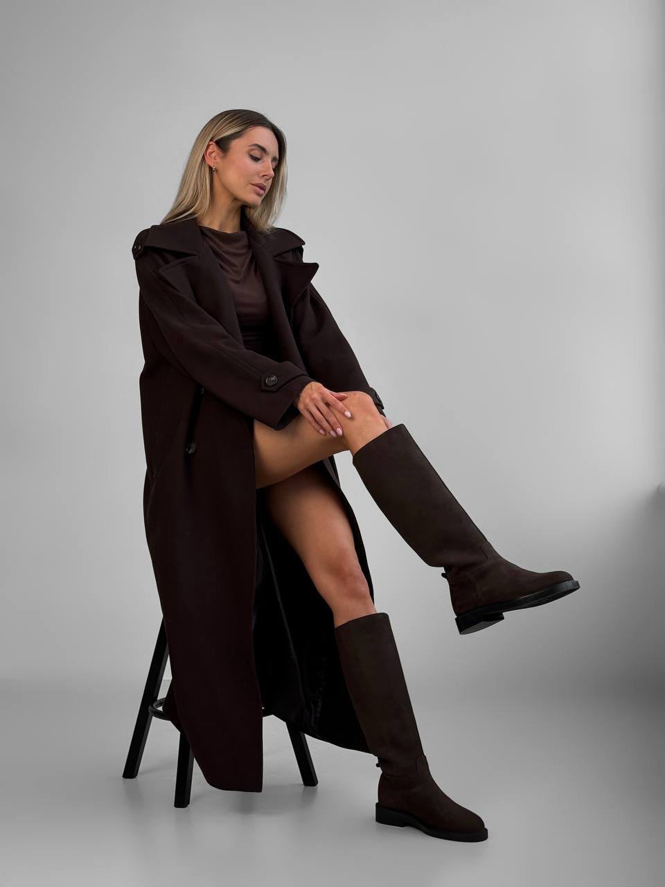 Brown high boots Sonata