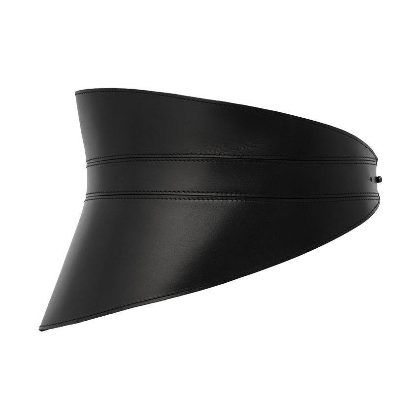 Black Leather Basque Belt