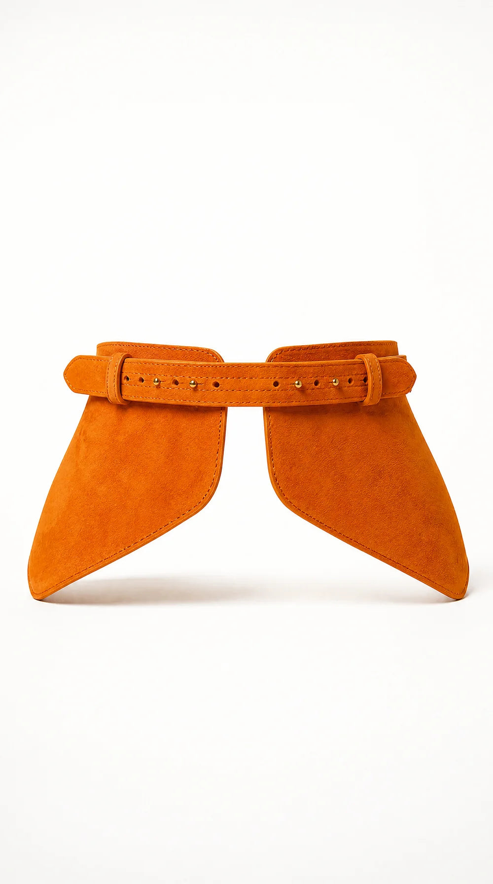 Orange Suede Basque Belt