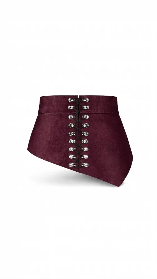 Marsala Suede Basque Belt