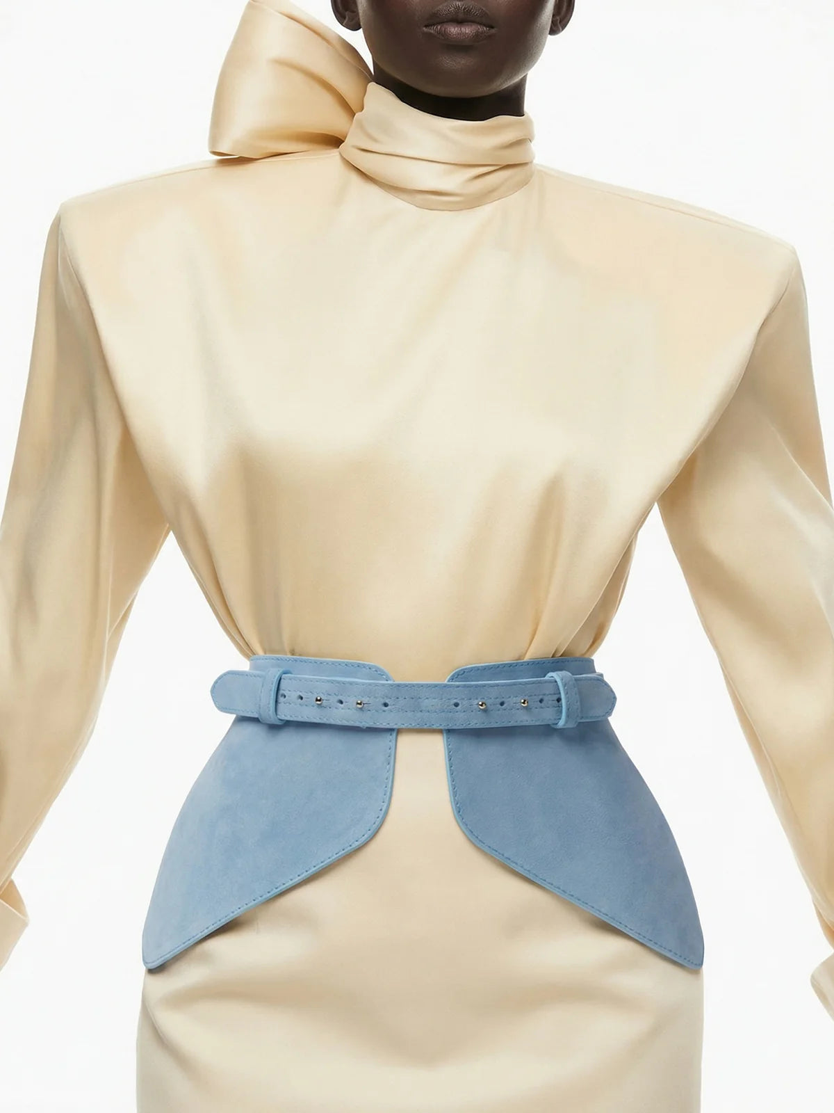 Blue Suede Basque Belt