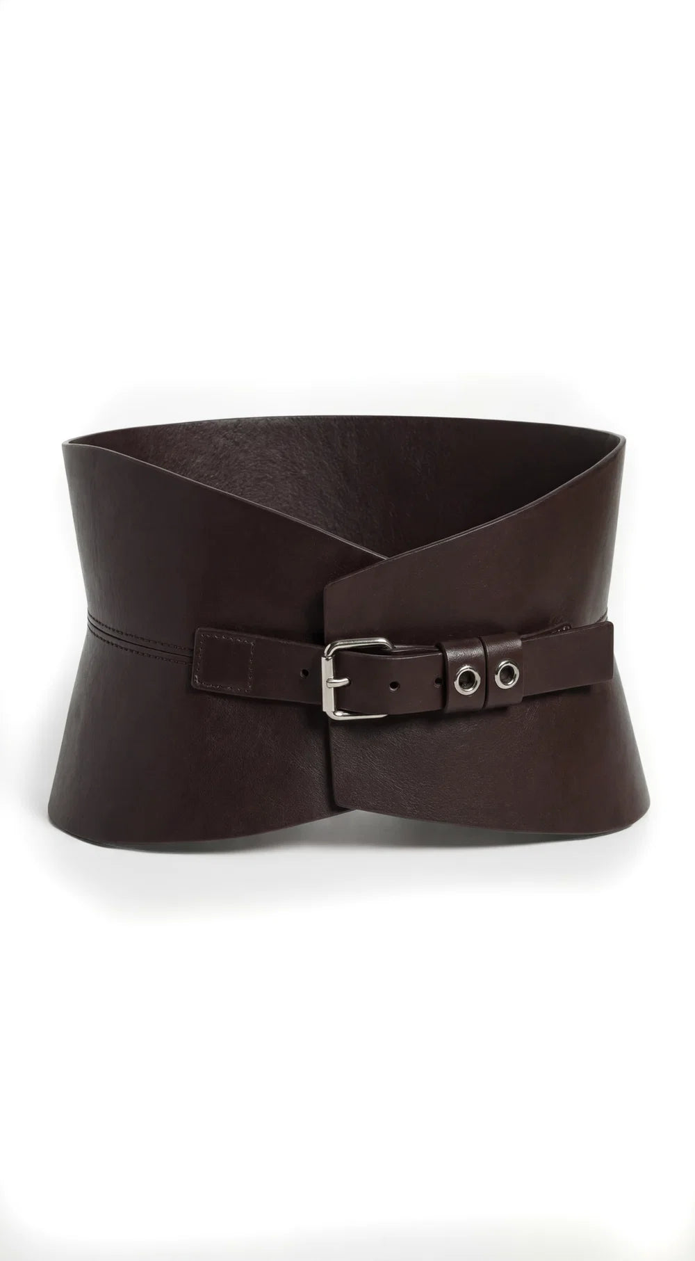 Brown Leather Basque Belt