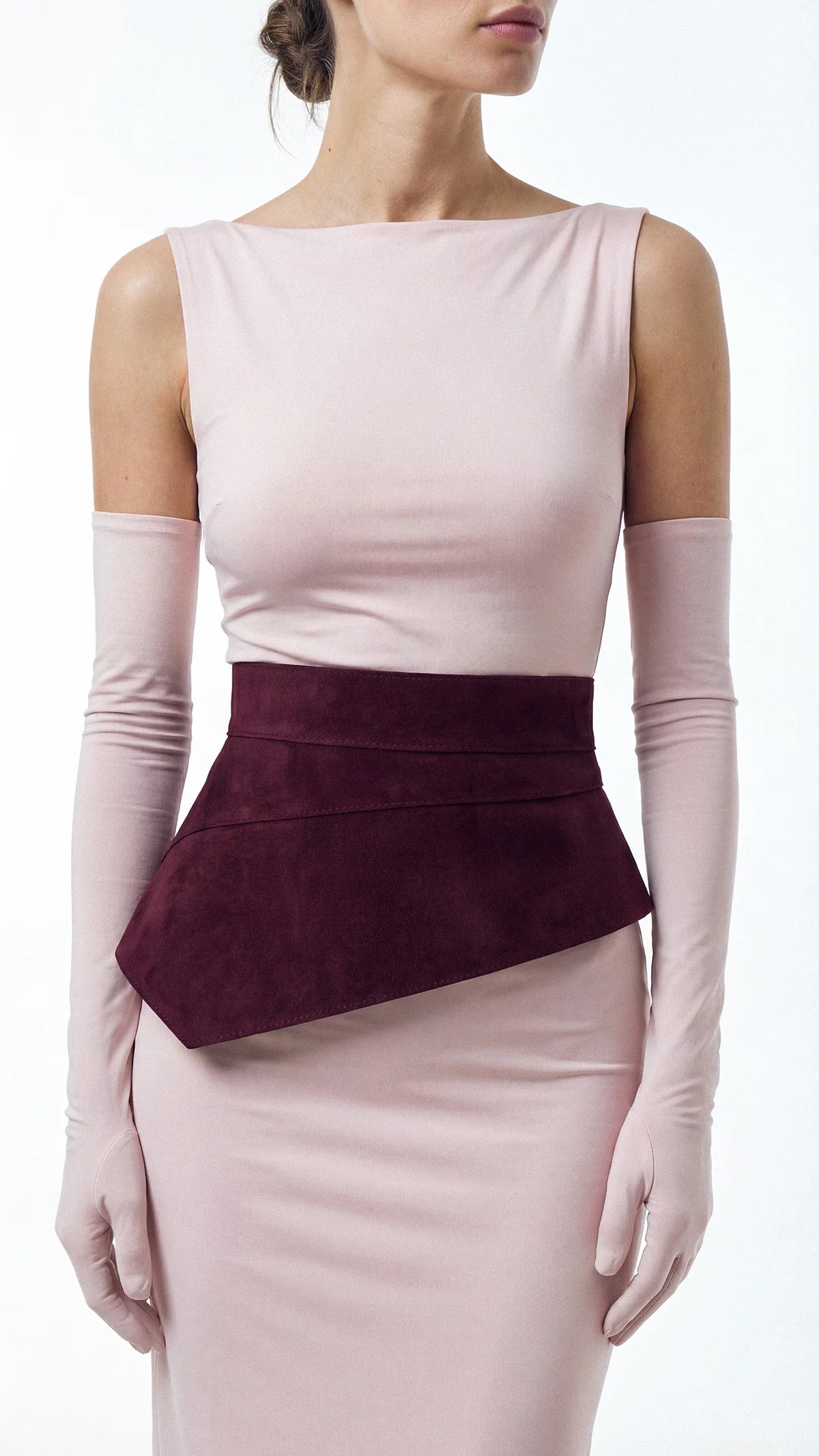 Marsala Suede Basque Belt
