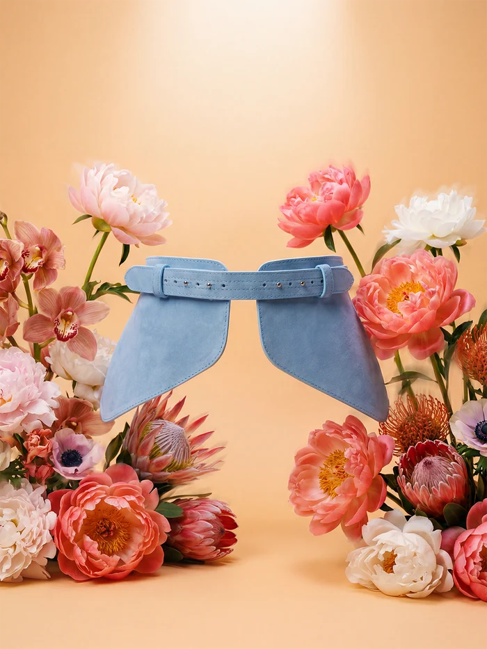 Blue Suede Basque Belt