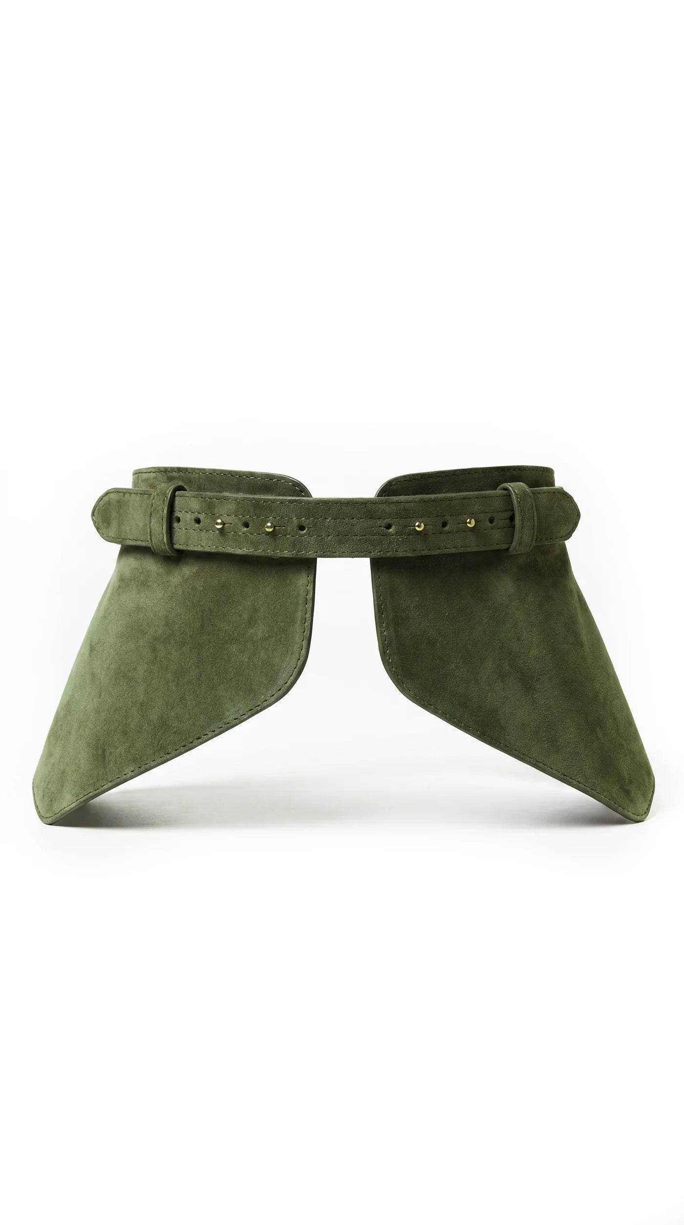 Olive Suede Basque Belt
