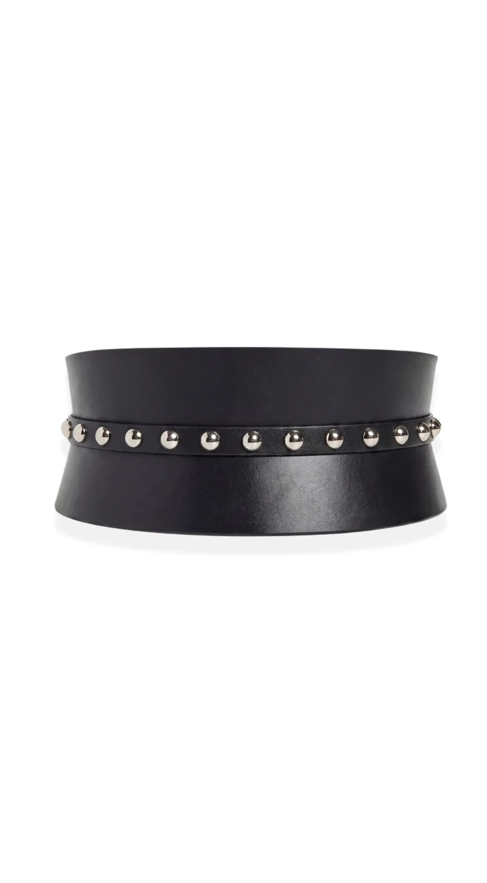 Black Leather Basque Belt