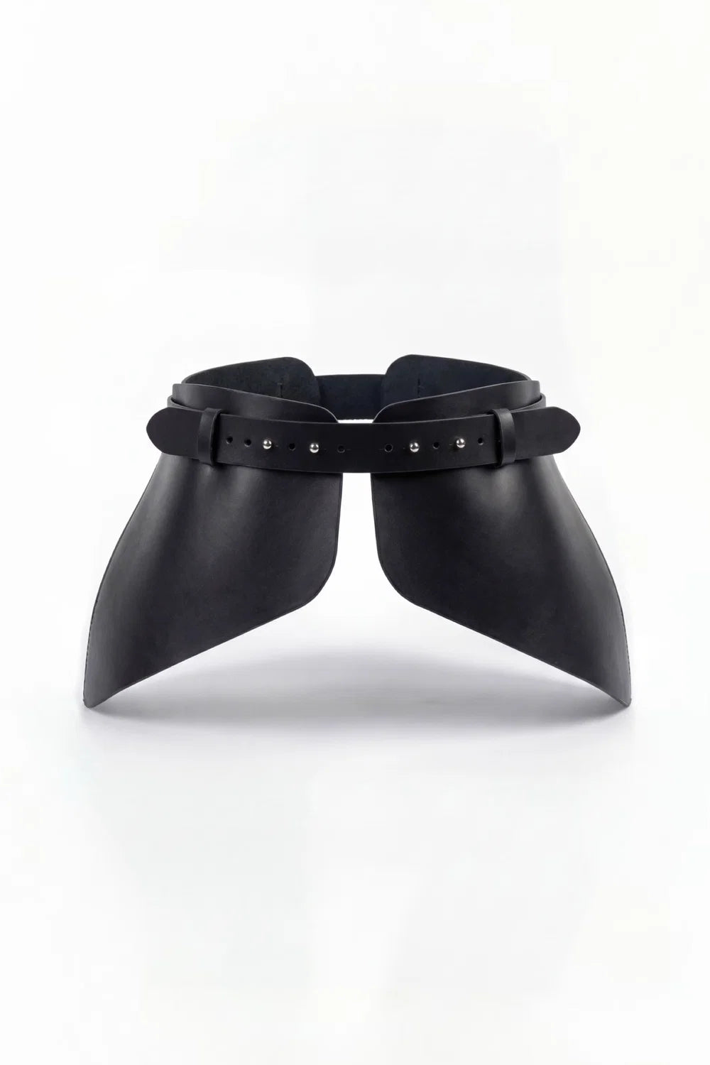Black Leather Basque Belt