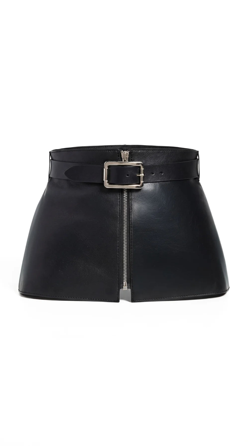Black Leather Basque Belt