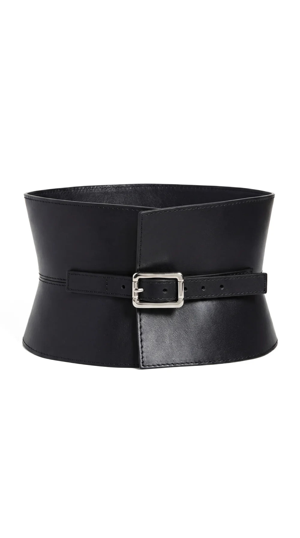 Black Leather Basque Belt
