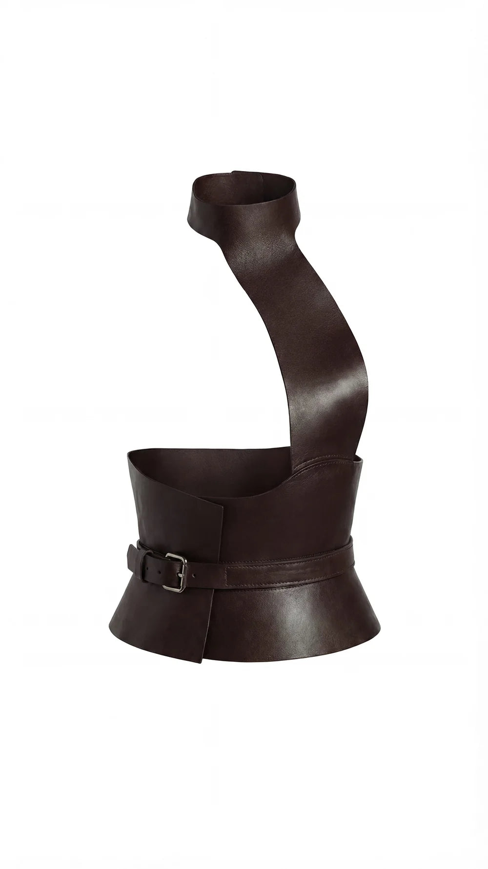 Brown Leather Basque Belt