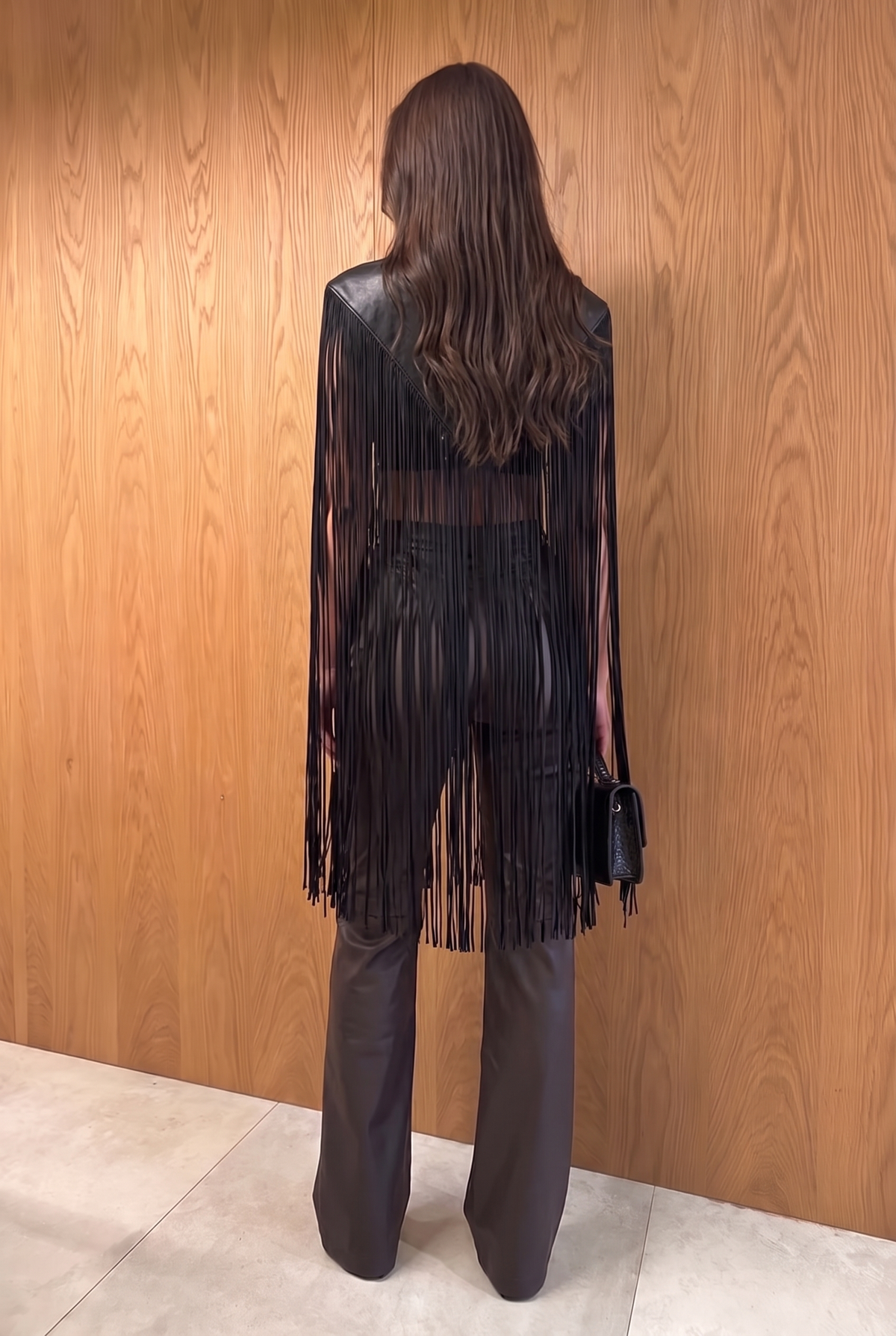 Black Leather Basque Belt
