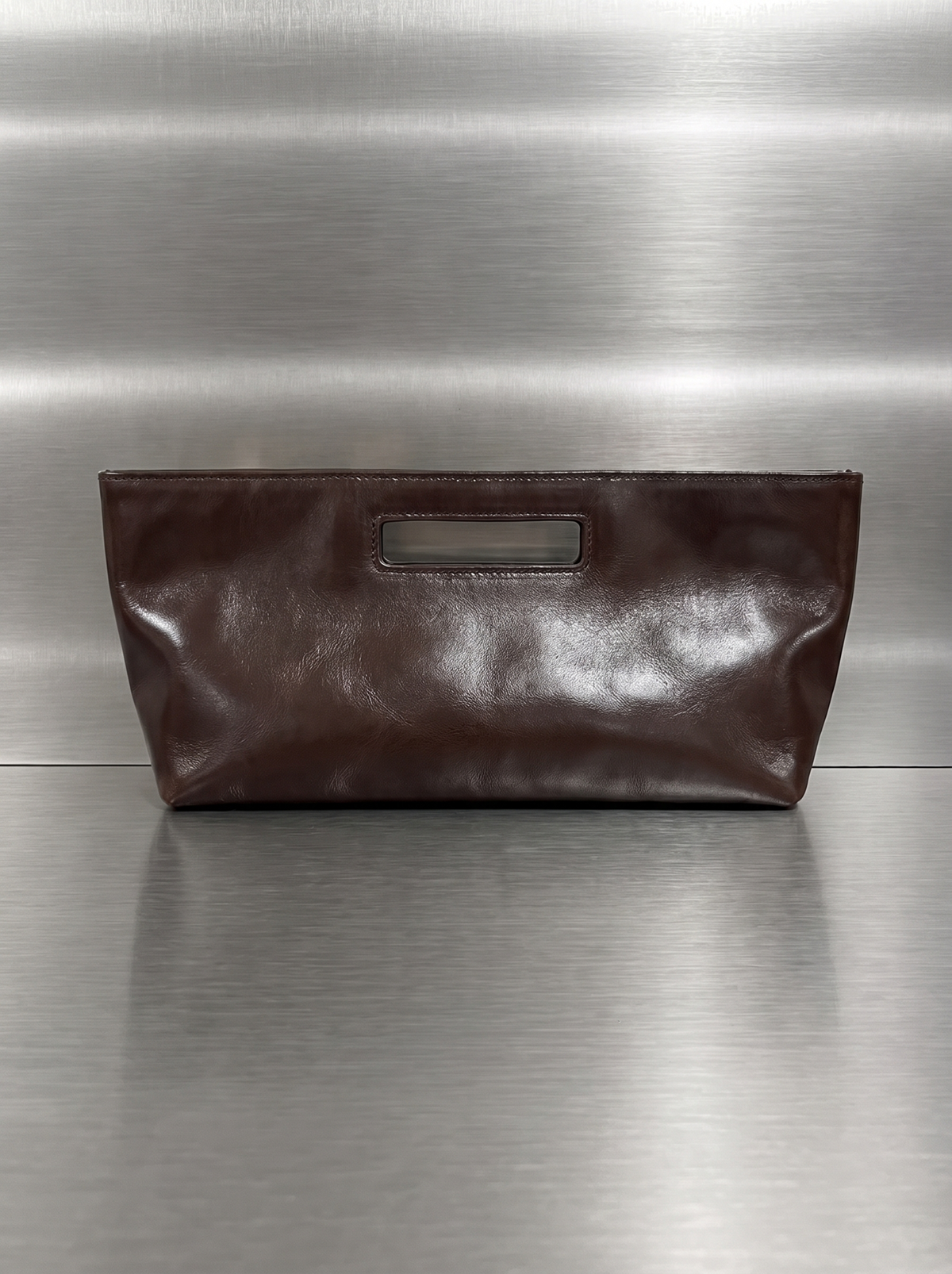 Brown leather bag