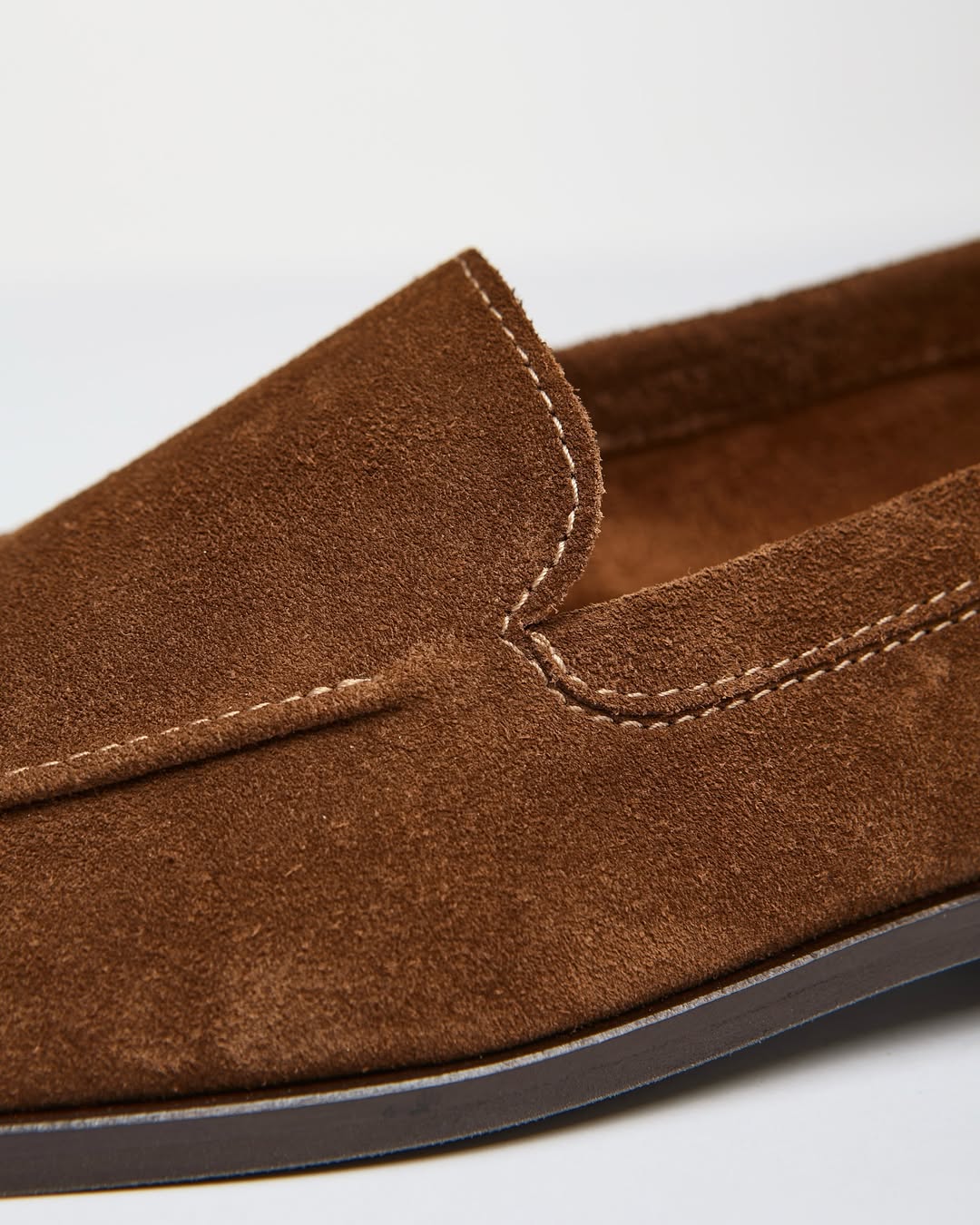 Brown suede loafers Mari