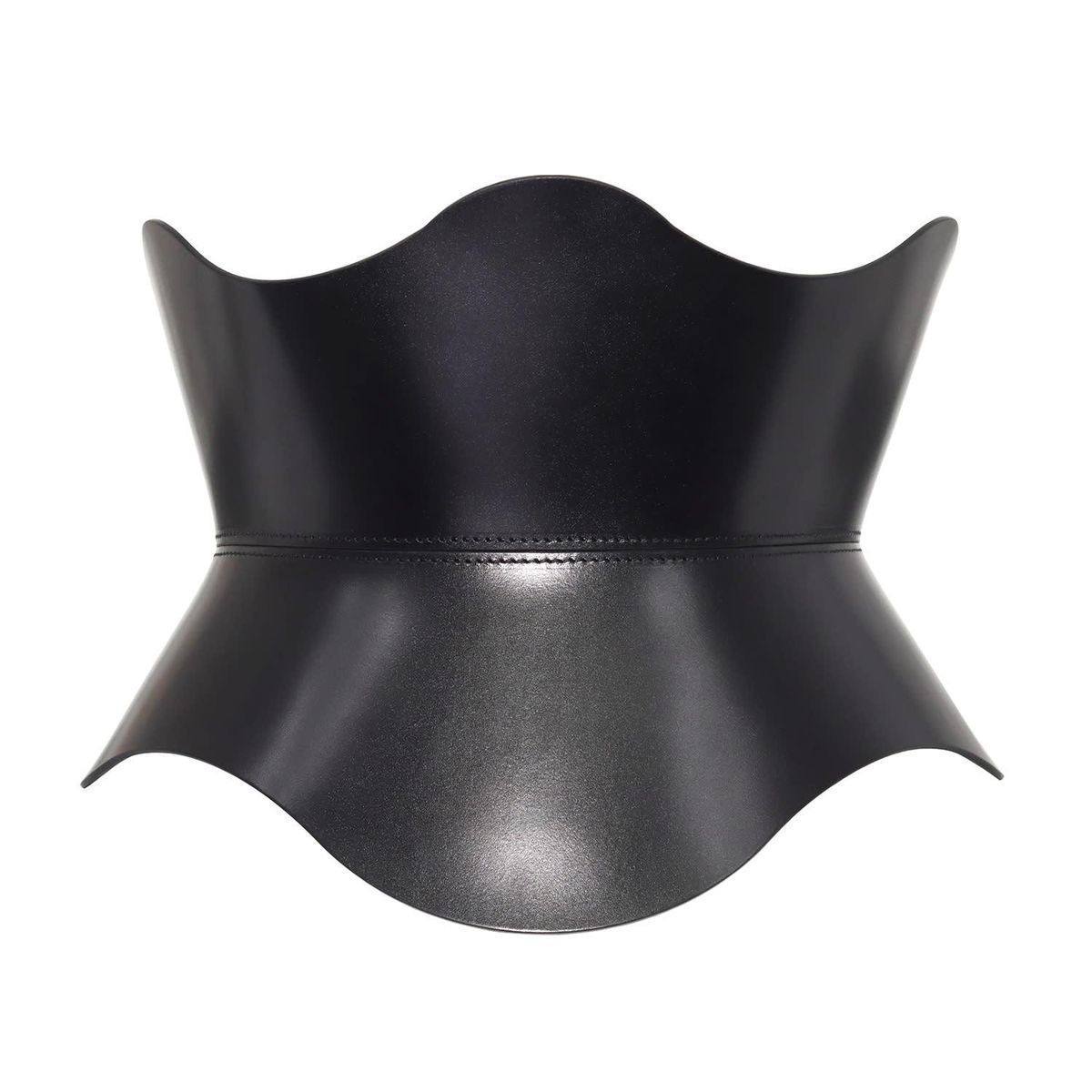 Black Leather Basque Belt
