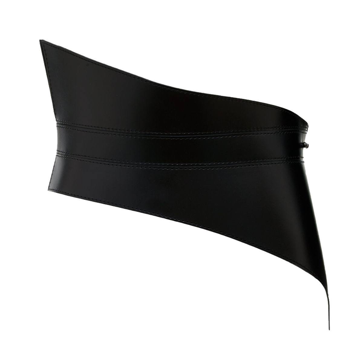 Black Leather Basque Belt